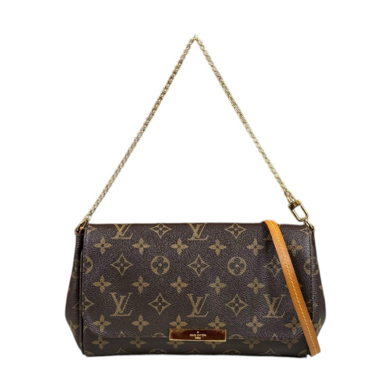 ルイヴィトン フェイボリットMM モノグラム ショルダーバッグ モノグラムキャンバス M40718 ブラウン LOUIS VUITTON 中古