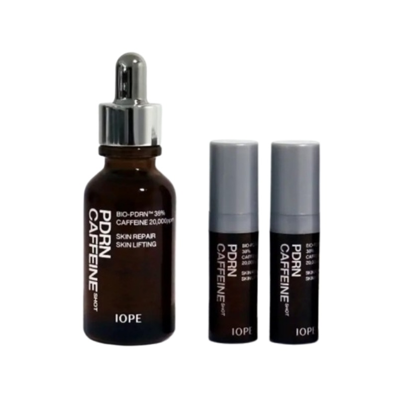 PDRN カフェインショット 30ml 企画セット 5ml×3本付き 韓国コスメ 美容液 スポイトタイプ デイリーケア うるおい ツヤ感 フェイスケア ミニサイズ 自宅用 夜ケア ギフト