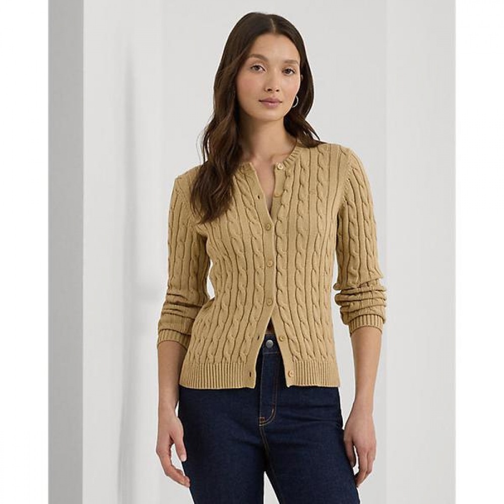 ローレン ラルフ ローレン ケーブル ニット コットン カーディガン セーター WMLRSWES6820665270