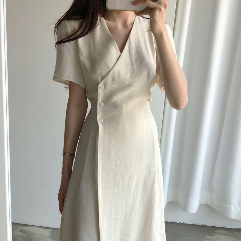 ロングワンピースフレンチシックノースリーブタンクトップワンピース女夏の新作高級感冷淡風ロングスカート23