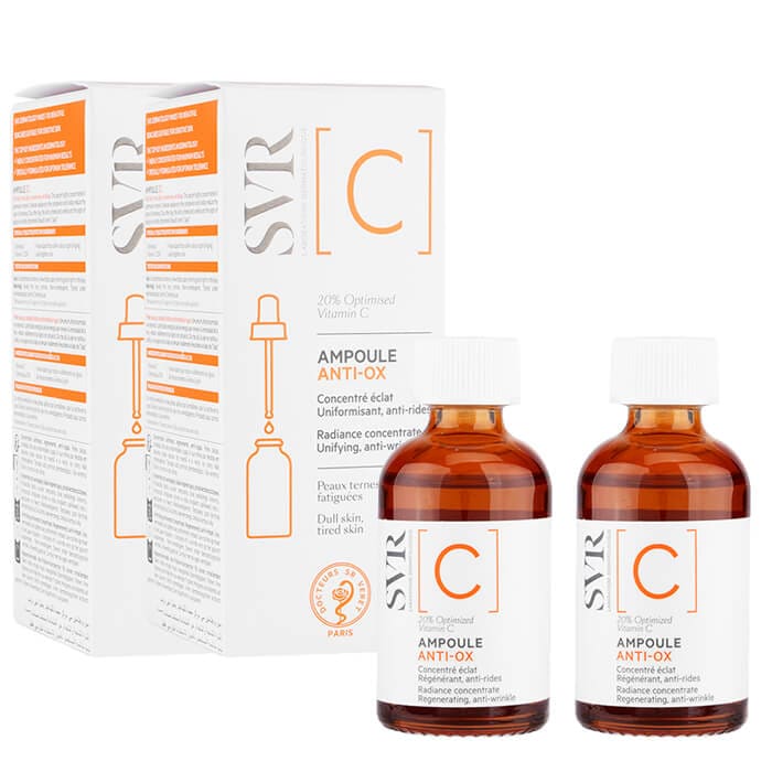 SVR Cアンプルアンチオックス 30ml 2本 SVR C Ampoule Anti-Ox 美容液 ビタミンC20% ：海外発送 日時指定不可 国際郵便発送