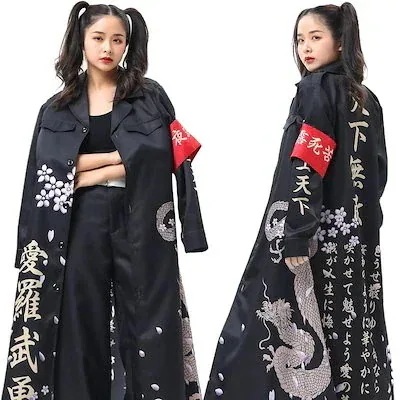 祭り 暴走族 演出服 ア 舞台装 文化祭 暴走族 撮影ハロウィン特攻服コスプレ衣装 【急速出荷】ハロウィン特攻服コスプレ衣装 印刷スタイル 撮影 ハロウィン仮装 舞台装 印刷スタイル 演出服 文化祭