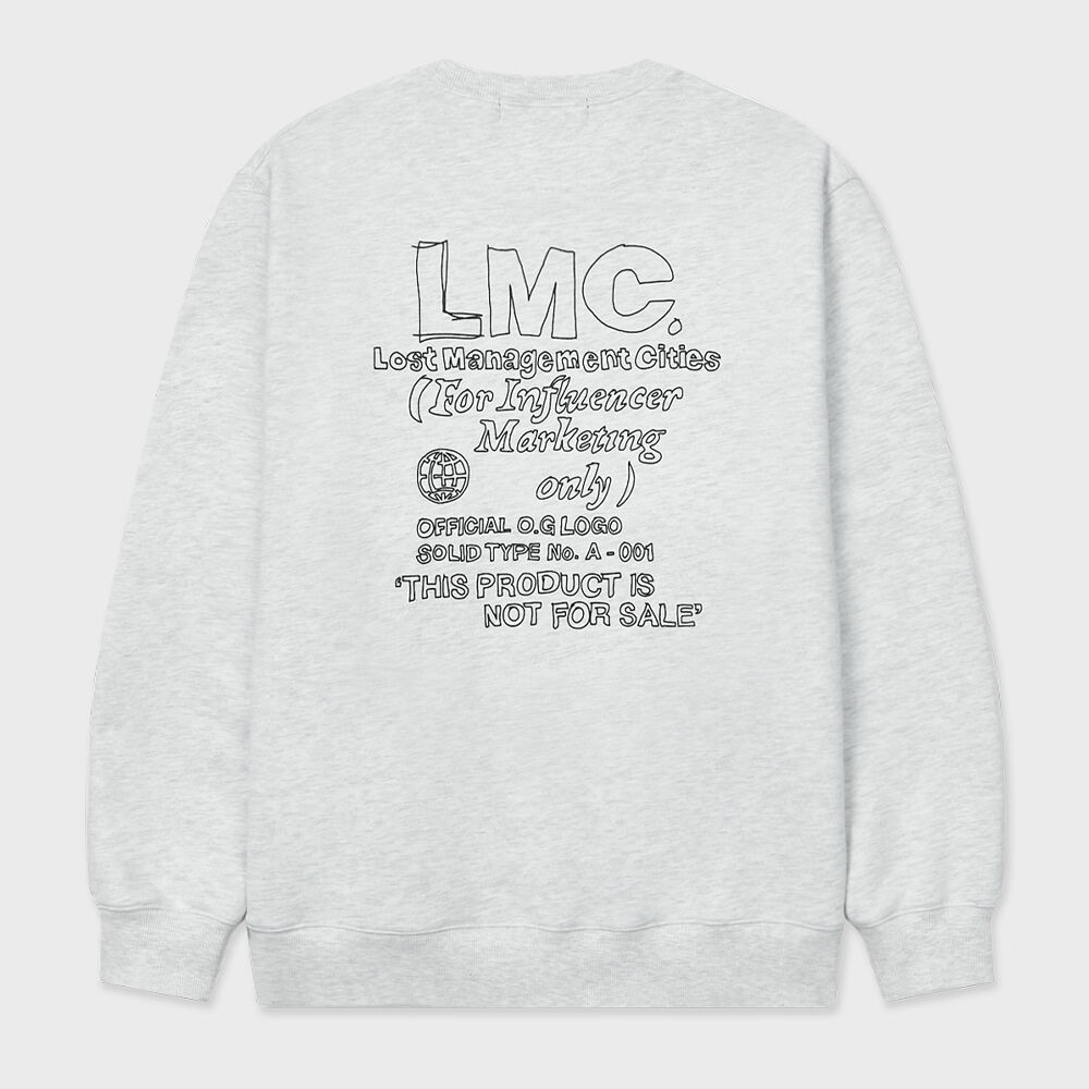 LMC FN ドゥードルセーターライトヘザーグレー