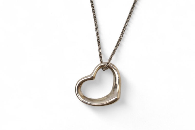 ネックレス/ペンダント シルバー エルサ・ペレッティ オープンハートモチーフ 幅1.5cm【中古】