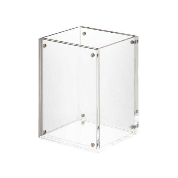 （まとめ）スマイル アクリルPOPホルダー付ツールスタンド[x5セット]