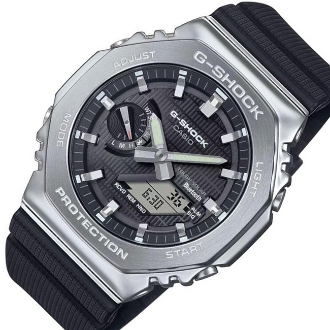 メンズ ソーラー モバイルリンク メタルケース (海外モデル)GBM-2100-1A