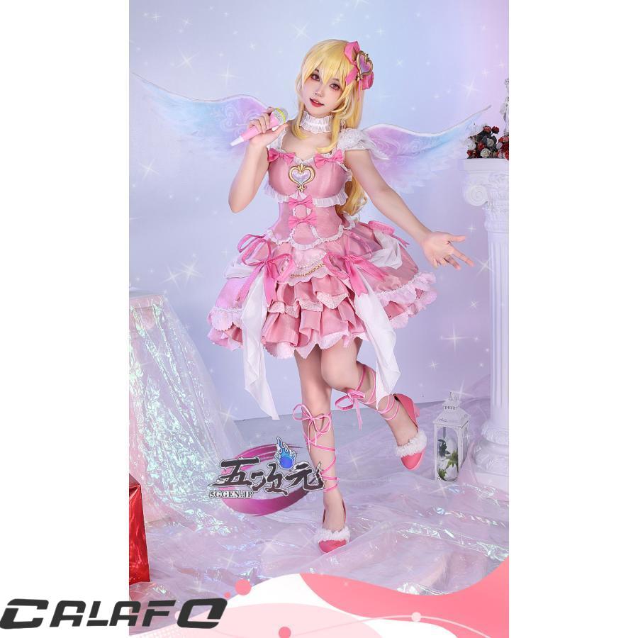 【期間限定】三分妄想　アイカツ！アイドルカツドウ！　コスプレ　星宮いちご　極光のキス　衣装　ウィッグ　靴　追加可能