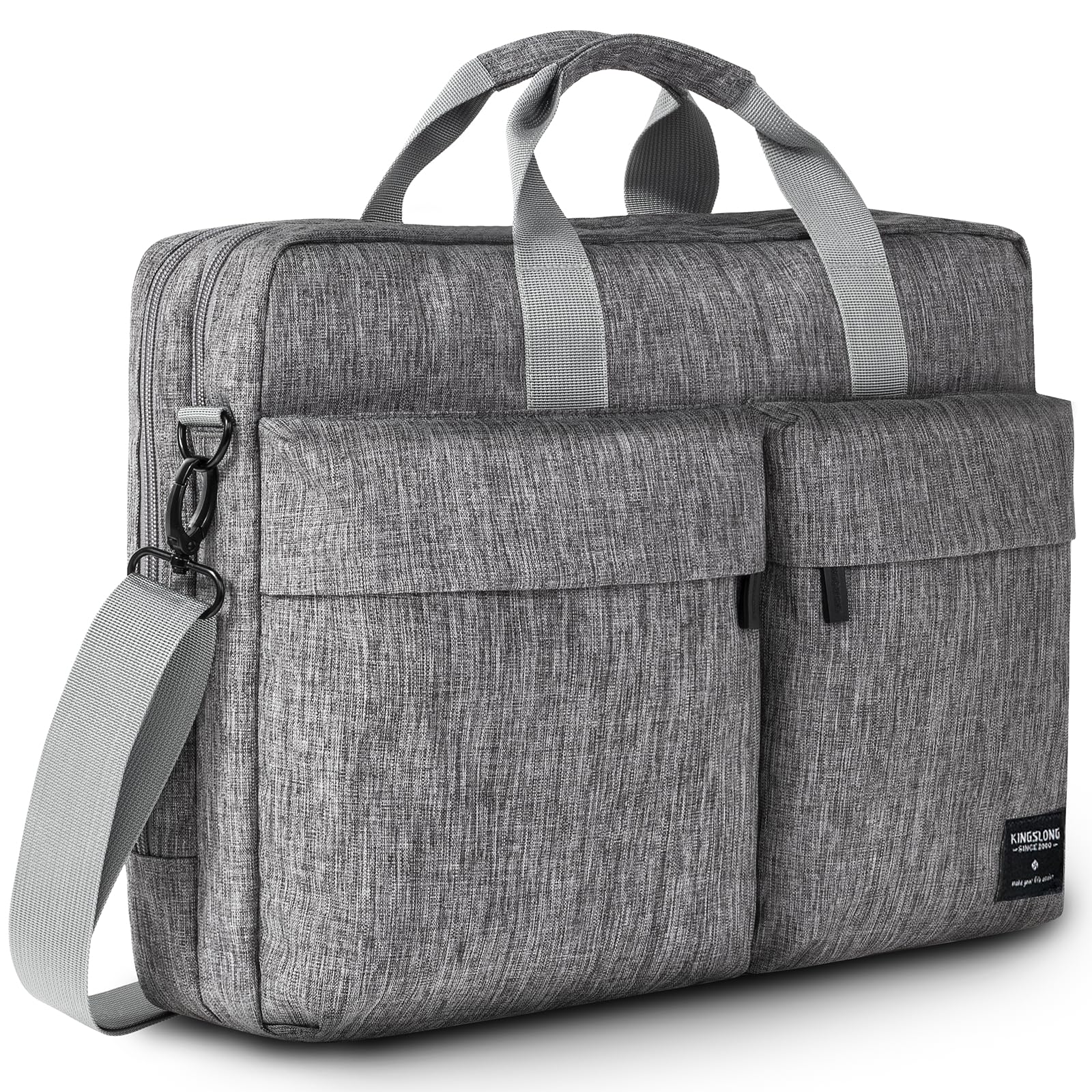 [KINGSLONG] パソコンブリーフケース ノートパソコンケース ノートパソコンバッグ パソコンケース 360超強保護ケース 耐衝撃 電源用コンセントやマウス収納可 2WAY ショルダー 手提げ