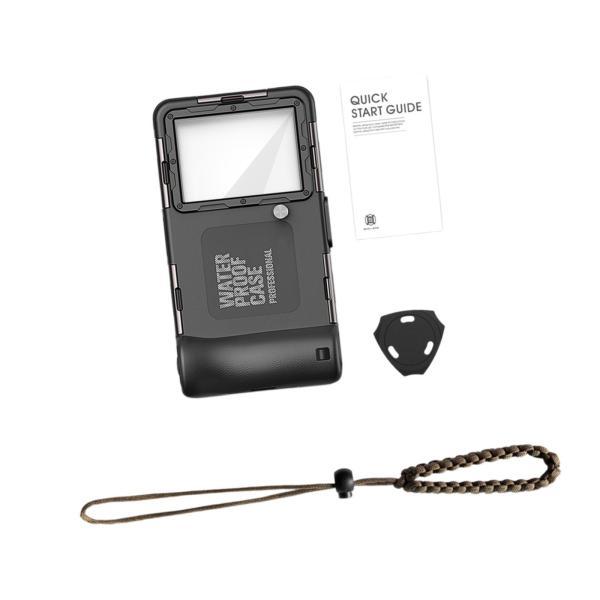 ダイビング スマホケース フルカバー 防水 ダイビング サーフィン アウトドア 水泳用 ブラック