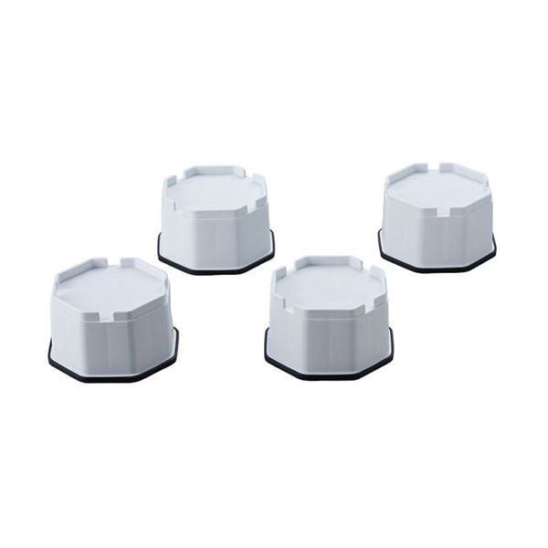 [5セット] スマイルキッズ 洗濯機の高さをあげる足 AKO-12X5