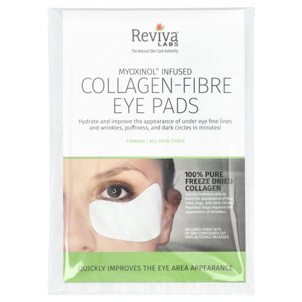 , Collagen-Fibre Eye Pads, All Skin Types, 3 Sets