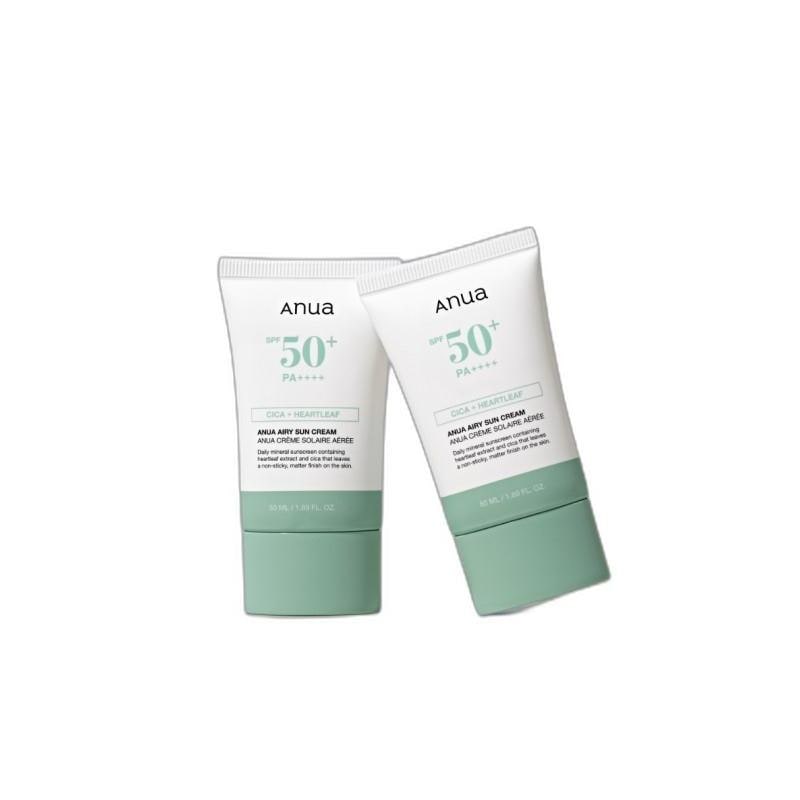 日焼け止めクリーム SPF50+ PA++++ 50mL×2本敏感肌向け 無機質UVカット 韓国コスメ
