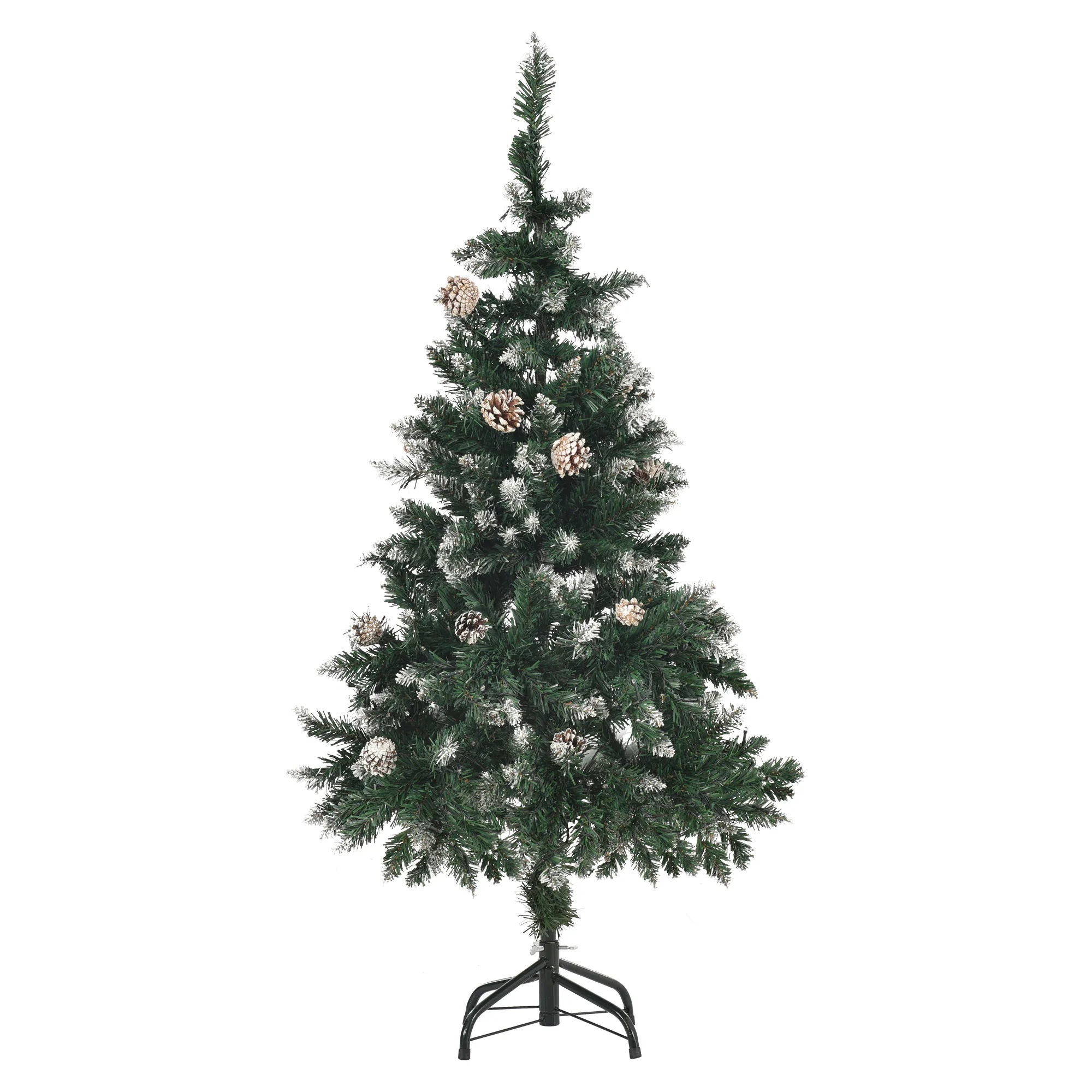 クリスマスツリー 120cm　スチール脚 おしゃれ クリスマスツリーセット オーナメントセット LEDイルミネーションライト LEDロープライトGG460 NaturG