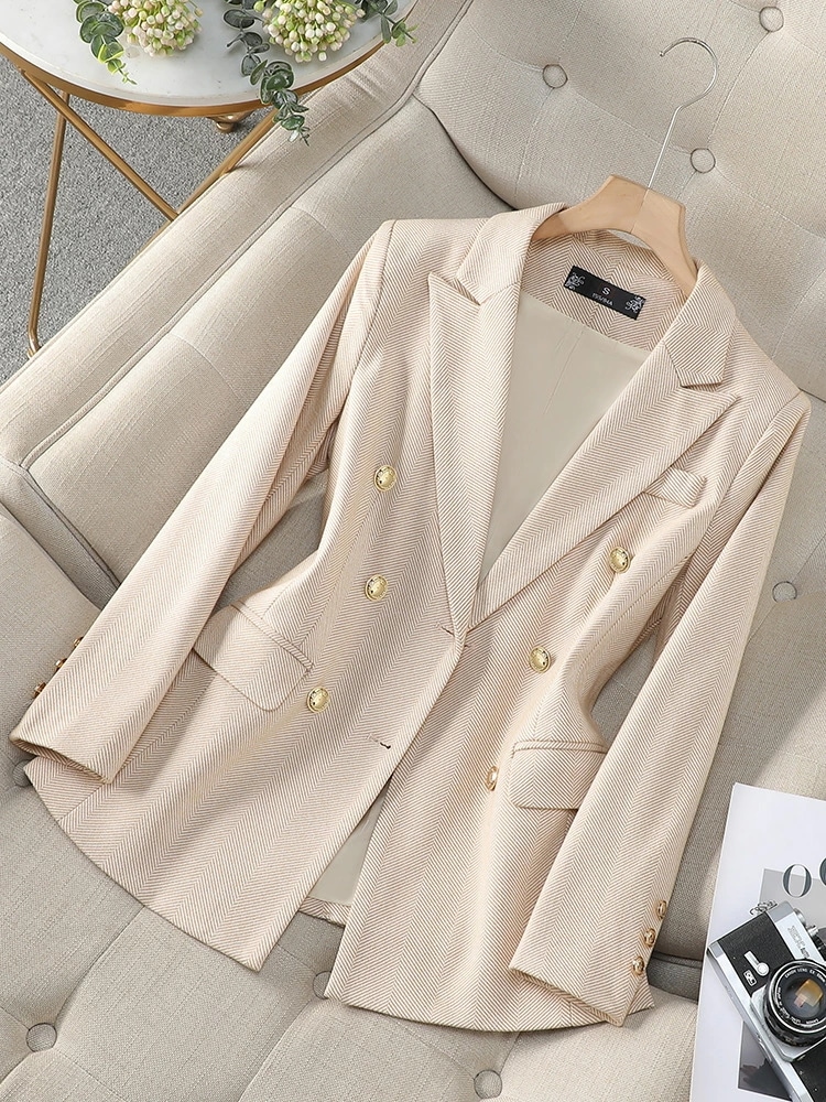スーツ ジャケット 二重ボタン 通勤 おしゃれ ビジネス カジュアル オフィス用 秋冬用