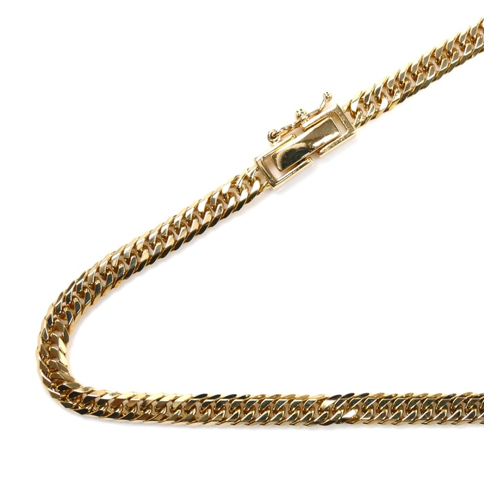 K18YG イエローゴールド ネックレス 喜平6面Wカット 20.7g 50cm ユニセックス 中古