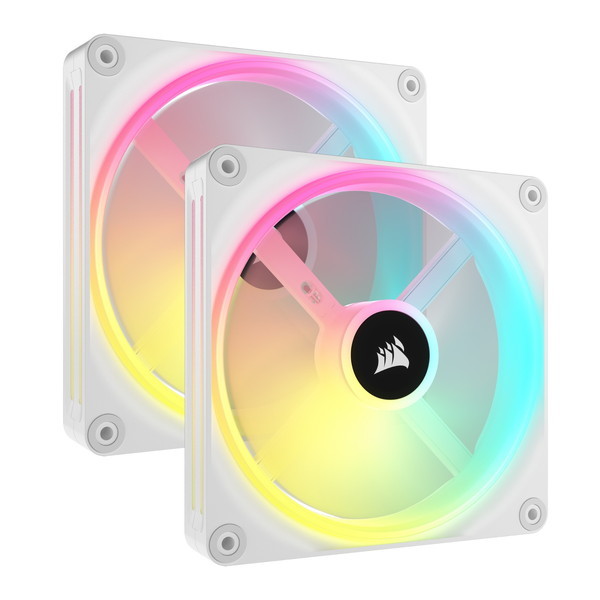 CO-9051008-WW iCUE LINK QX140 RGB WHITE 140mm Magnetic Dome RGB Fan Starter Kit [ケースファン]