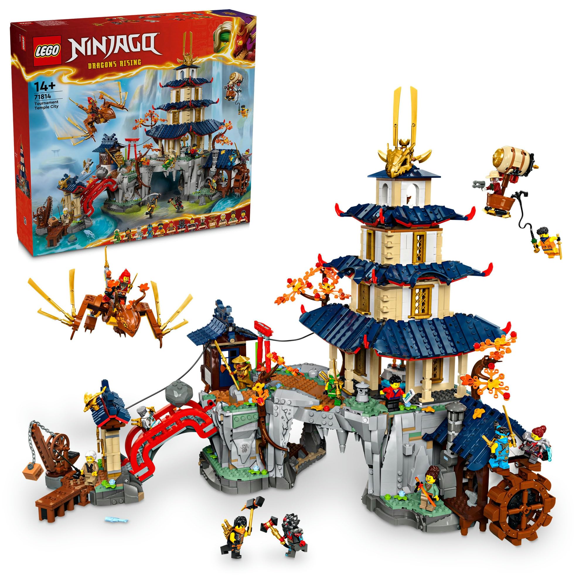 レゴ(LEGO) ニンジャゴー トーナメント道場の町 おもちゃ 玩具 誕生日 プレゼント ブロック 男の子 女の子 子供 14歳 15歳 16歳 中学生 対戦 ロボット ゲーム ごっこ遊び おままごと