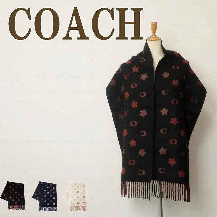 マフラー レディース 花 フローラル ウール ブラック 黒 ピンク 4623