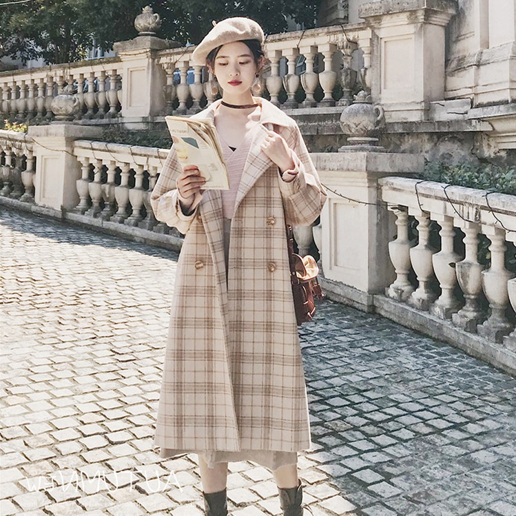 ロングコート レディース チェスターコート チェック柄 ラシャ ウールコート 洋服 アウター オーバ