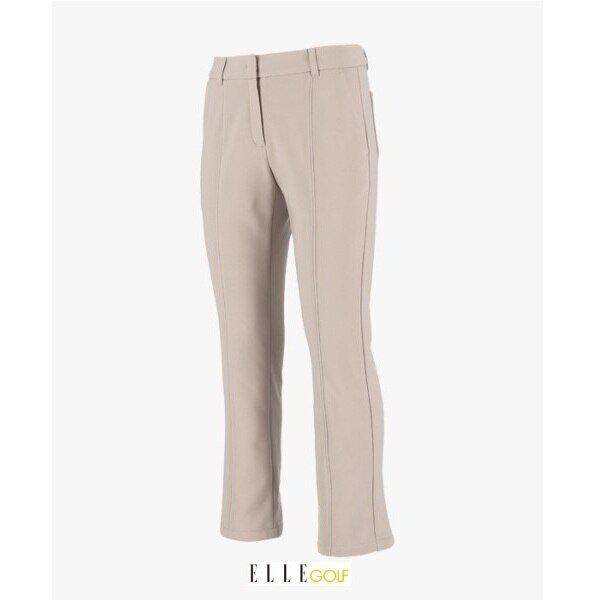 23 女性冬 バックポケットピンタックセミブーツカットパンツ 6J81651-20_BP