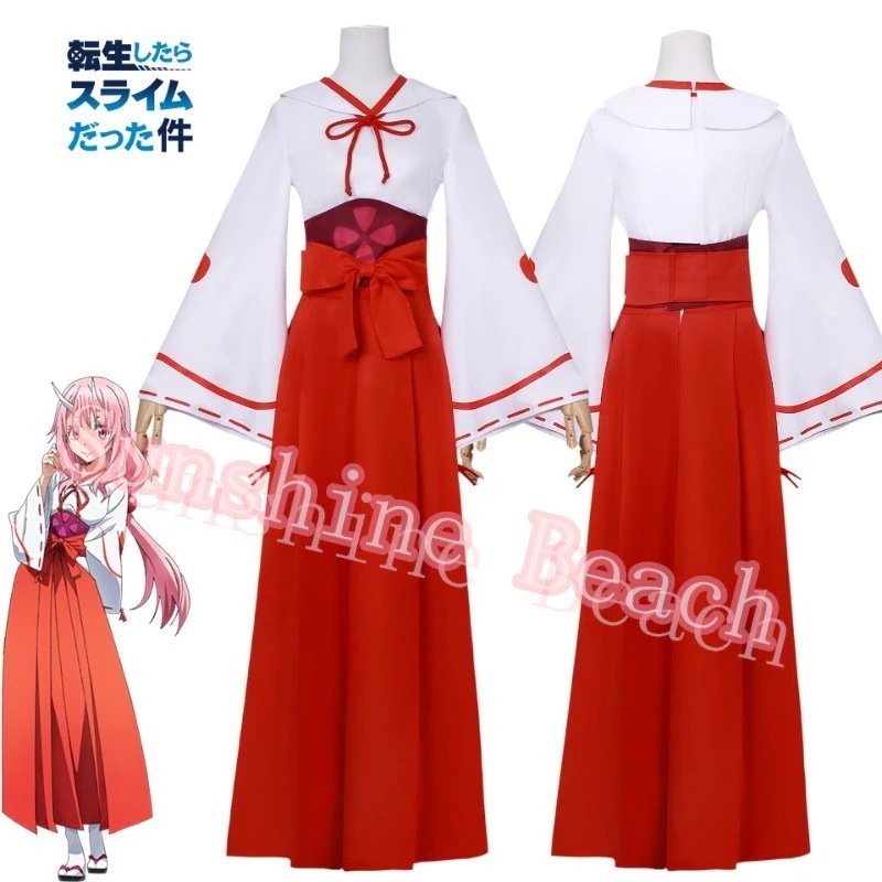 リムル コスプレ衣装 転スラ コスプレ『ウイッグ付き』 転生したらスライムだった件風 コスプレ衣装 シュナ 仮装 テージ服 クリスマス プレゼント ハロウィン コスチューム 学園祭 文化祭