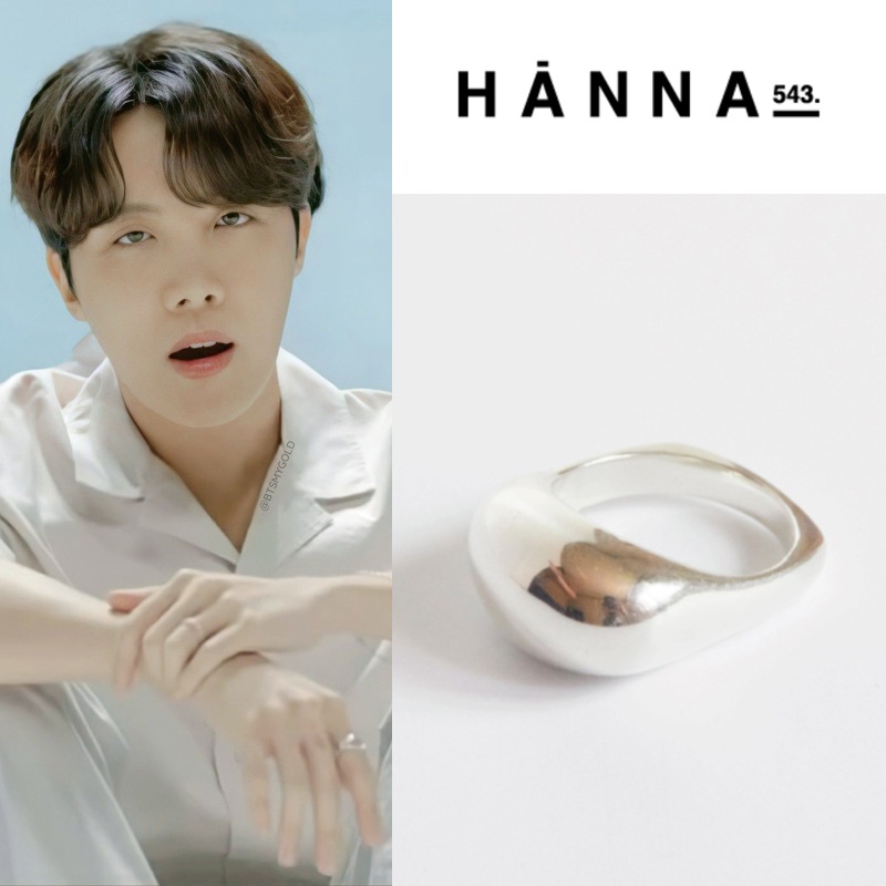 btsジェイホープ着用 R486S ボリュームスターリングシルバーリング