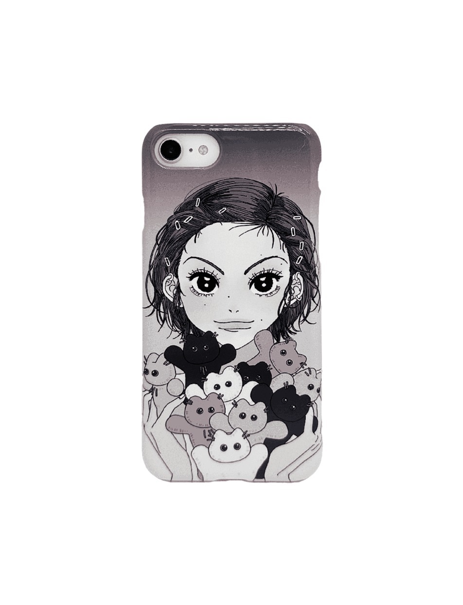 【GODASHIN】Cats Girl2 Case iPhone Galaxy