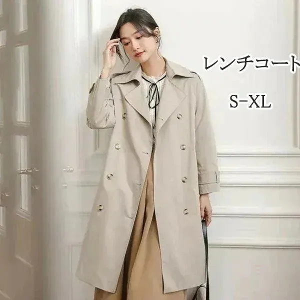 スプリングコート トレンチコート レディース 春 ロング丈 ゆったり アウター フォーマル ジャケット オフィス オールシーズン 大きいサイズ 長袖 30代 40代 50代 おしゃれ 大人 上品 エレ