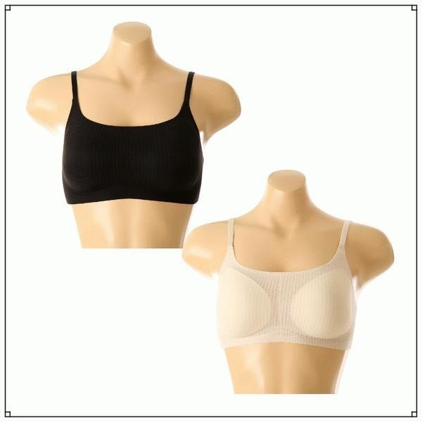 プラス シームレス ストラップ フック ブラ SBRS507SSG