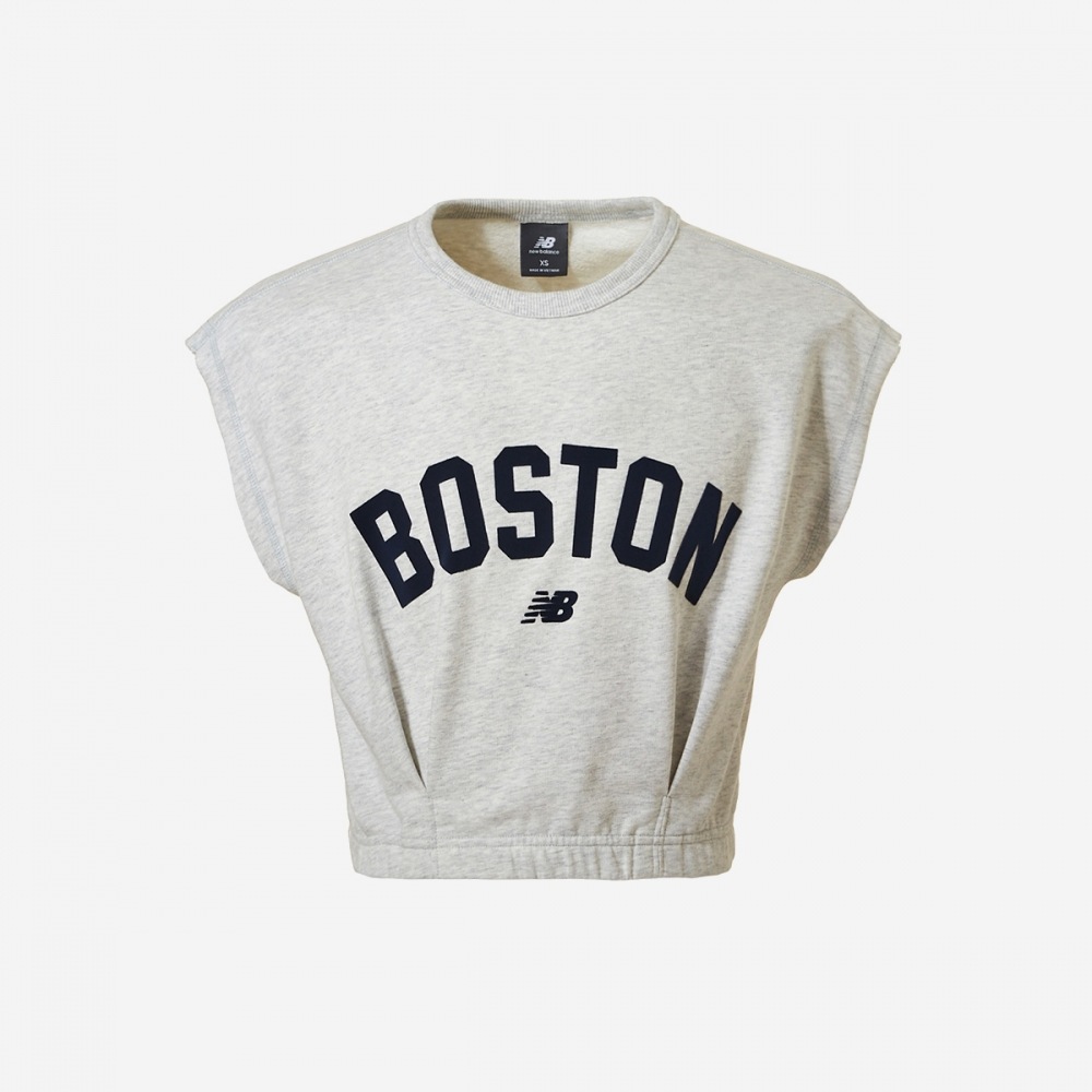 ニューバランスレディースボストンノンスリーブ NBNGEBS102-(15) グレー