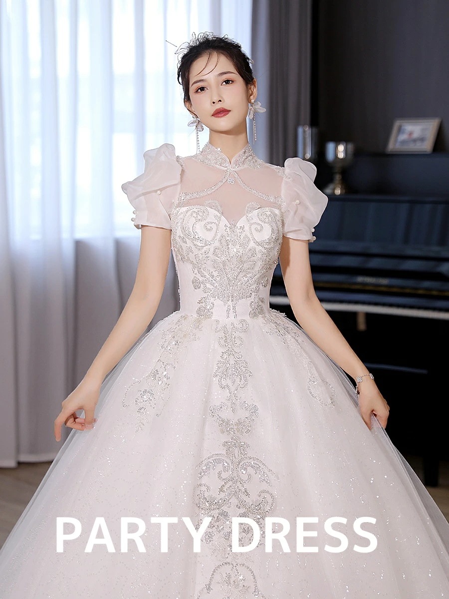 【限定セール】高級感 エレガント レディースドレス 礼服 結婚式 イブニングドレス 上品 きれいめ パーティードレス 宴会 披露宴 成人式 立ち襟 オフショルダー 花嫁ドレス 忘年会 撮影 イブニング 5,839円