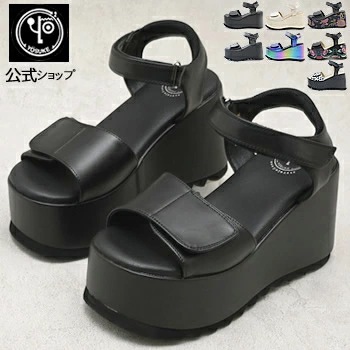 ヨースケ 厚底サンダル レディース ストラップ 歩きやすい 10cm 厚底フラット 【公式SHOP特典キズ補修液付】