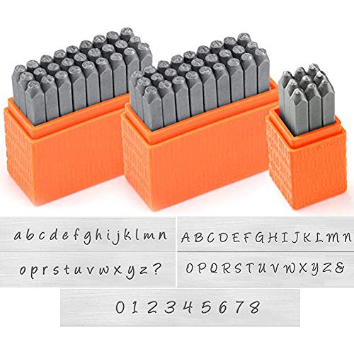 色：アルファベット数字セット [FUPUTWO] 刻印セット 打刻印 アルファベット 数字 レザー