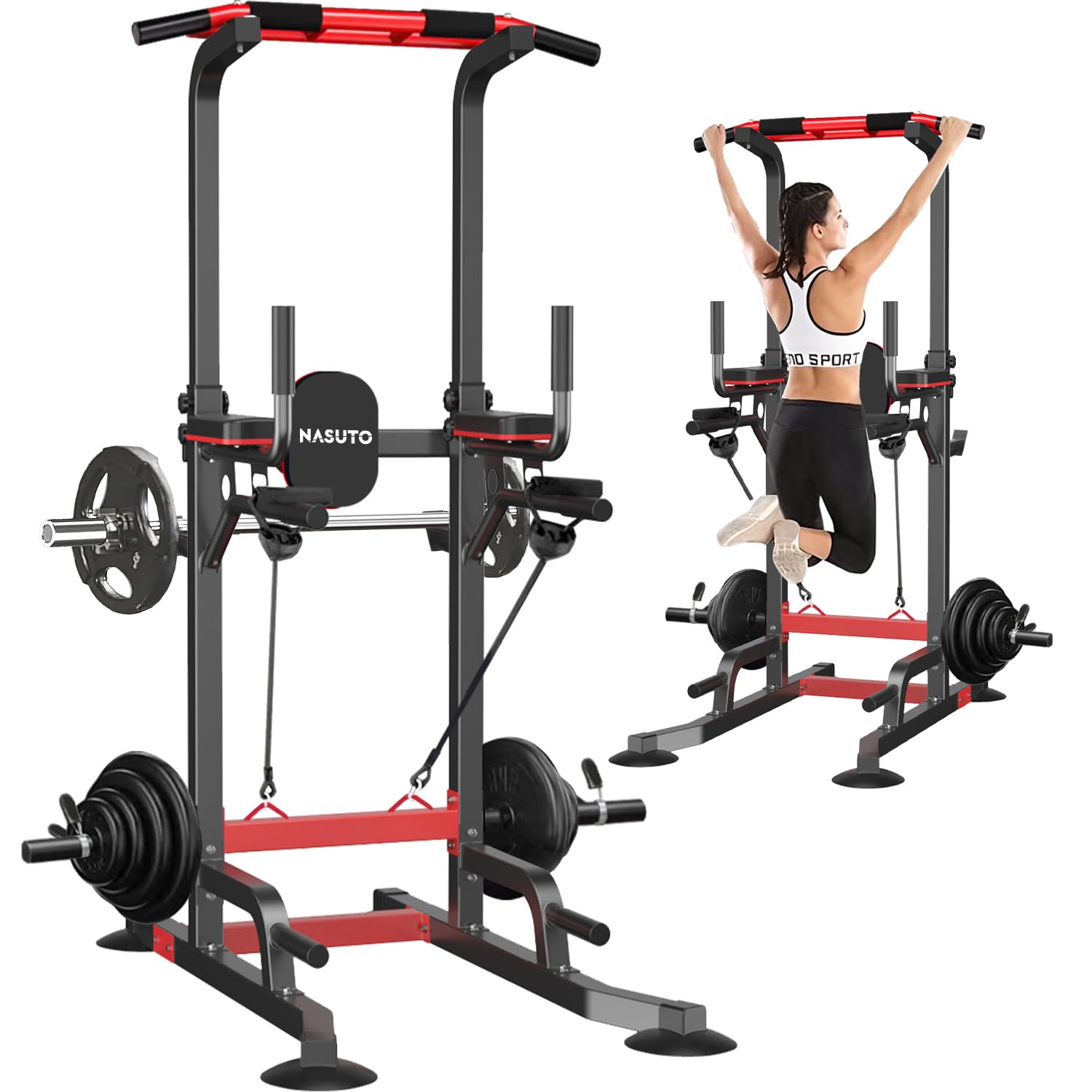 ぶら下がり健康器 懸垂マシン 懸垂バー コンパクト チンニングスタンド 懸垂台 懸垂機 多機能 自宅用 省スペース 筋トレ器具 【高安定性/耐荷重180KG/12段階調整 】 筋トレ 腹筋 胸筋 背筋