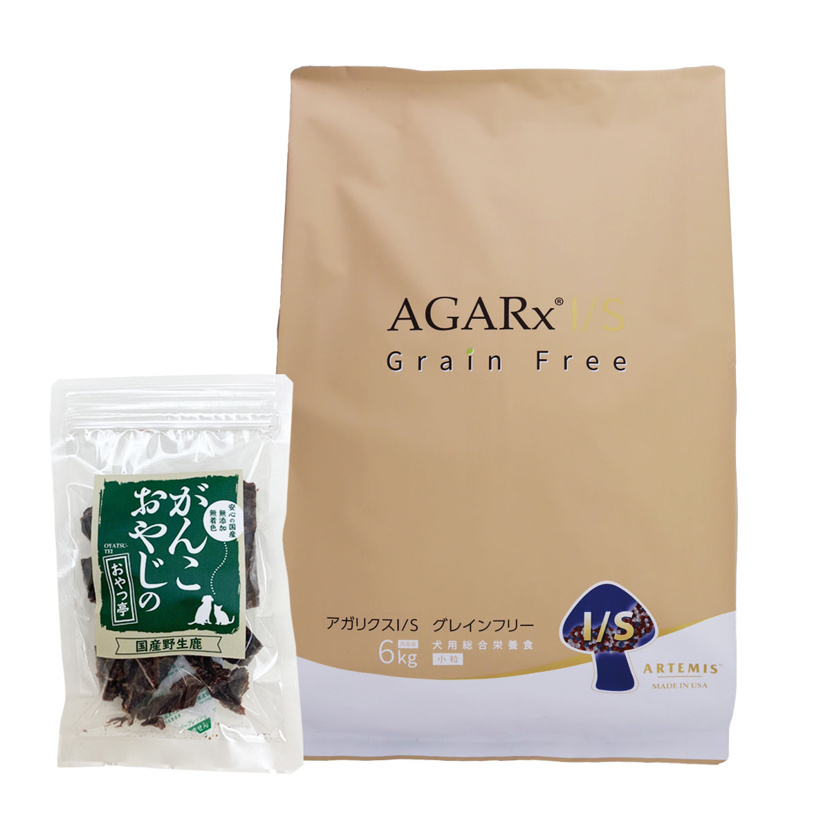 アガリクスI/S グレインフリー 小粒 6kg【国産鹿肉ジャーキー20g付き】