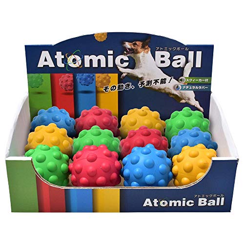 PLATZ PET SUPPLIES & FUN 犬用おもちゃ アトミックボール ミニ 12P BOX
