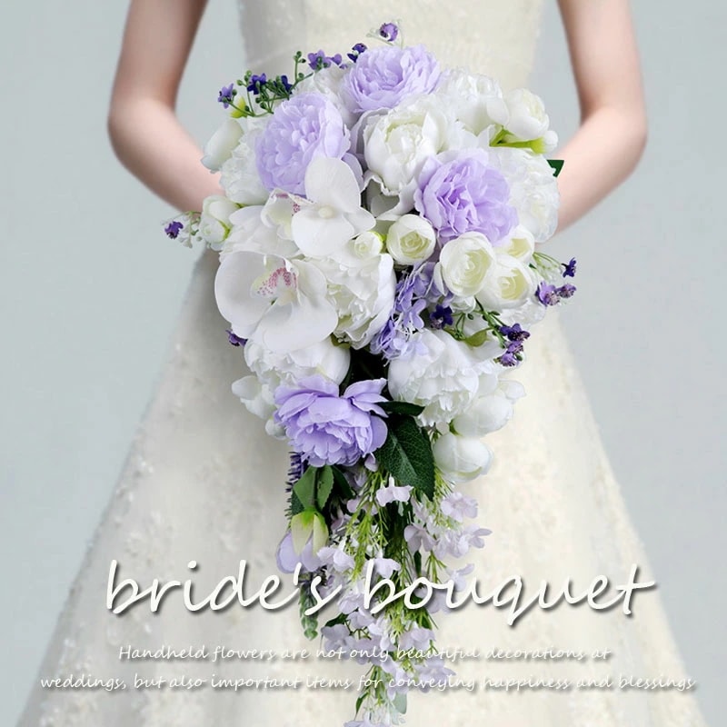 ウエディングブーケ造花 ウェディングブーケ 花嫁 ブーケ ブライダルブーケ ラウンドブーケ 造花 花束 飾り 撮影 プレゼント ギフト結婚式 披露宴 挙式 二次会 花束 ラウンドブーケ キット 造花