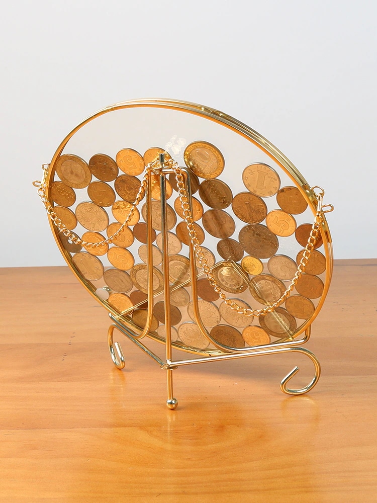 INSスタイル コイン展示枠 デザインセンス オープンギフト 招財進宝振り子 玄関装飾 コイン収集枠 大人気