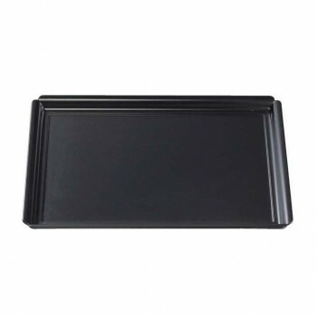 福井クラフト　尺5木瓜長角盆黒マット弱SL 15003840