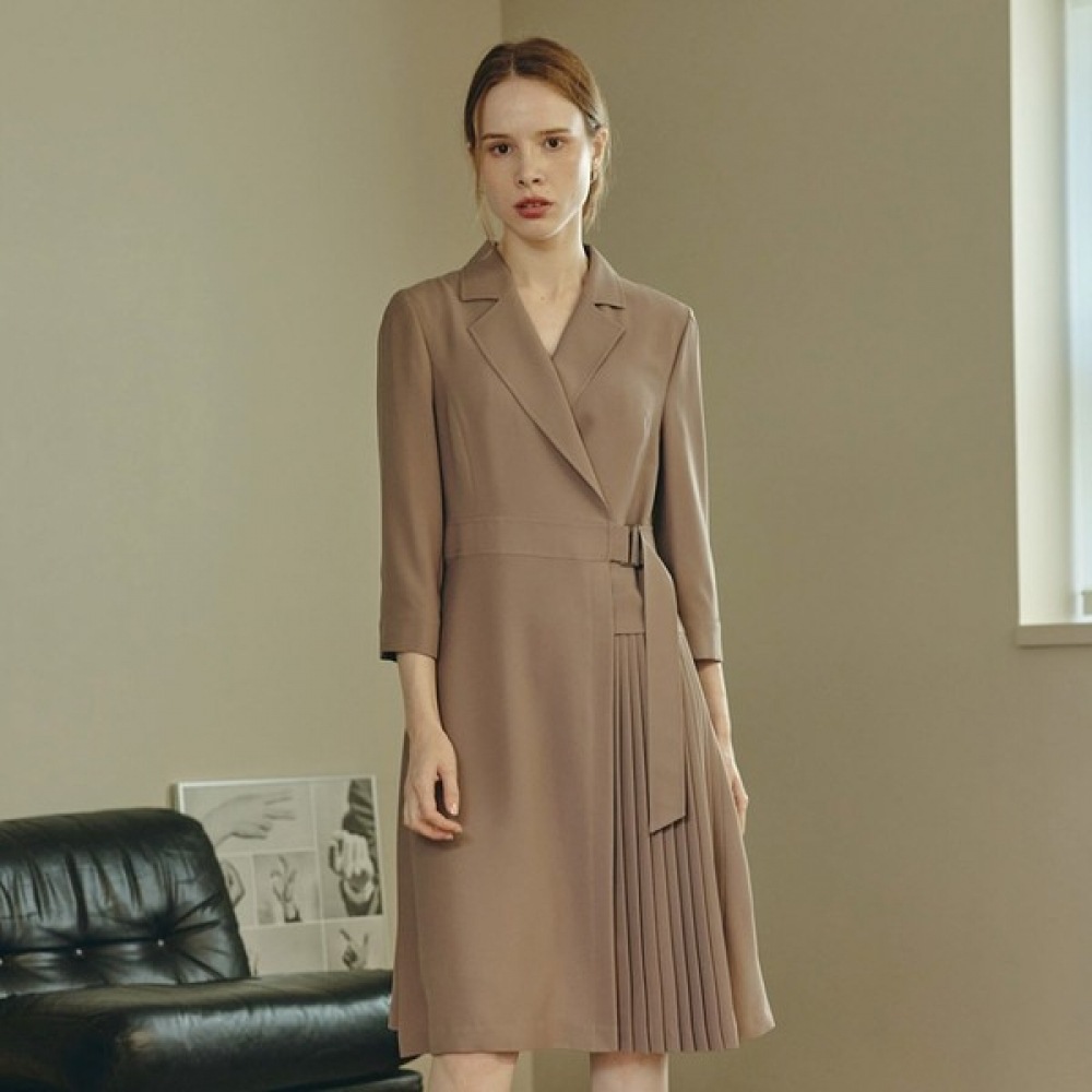 (リアーナニューヨーク) ベルト付きプリーツワンピース RQHWOP040