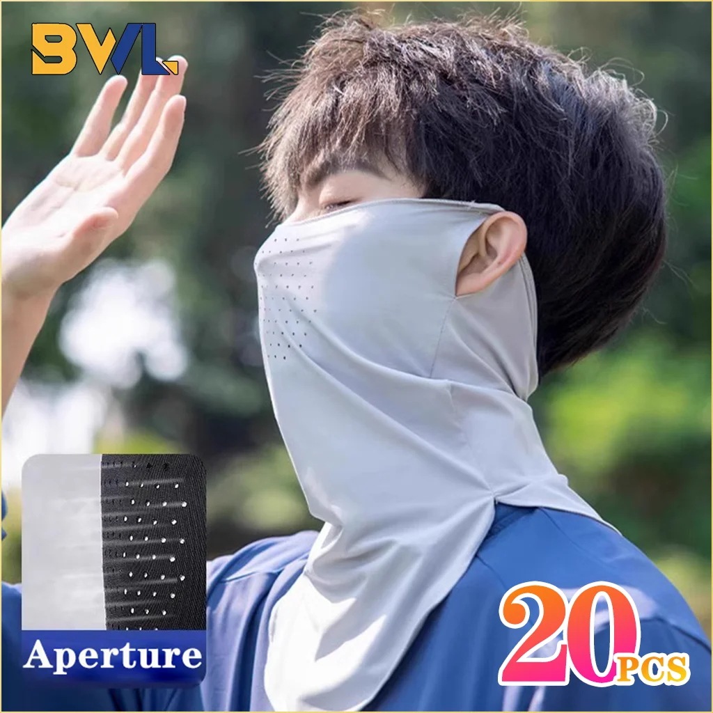 夏の日焼け止めフェイスマスク,氷付き,UV保護,屋外サイクリング用 - 200000297