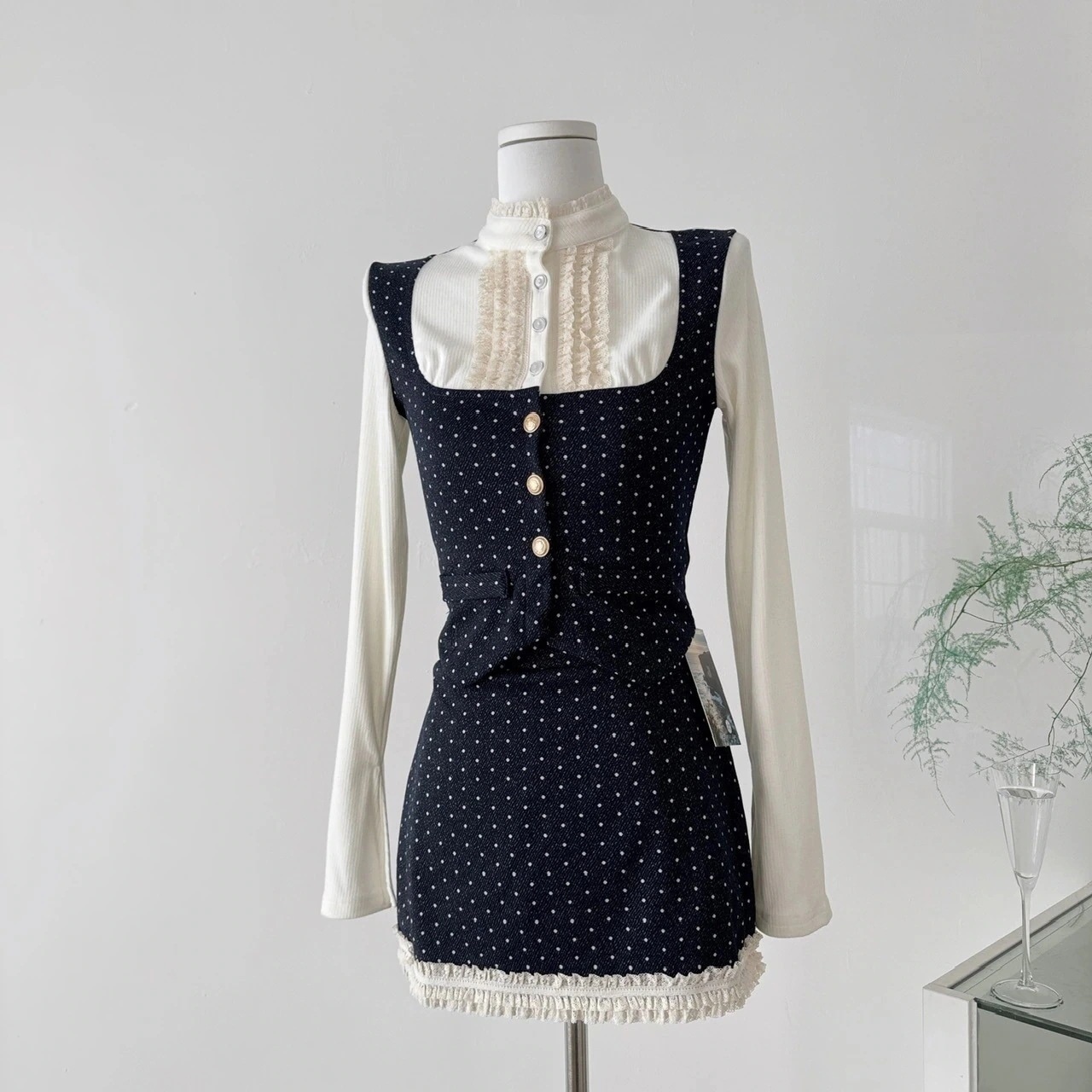 3日出荷 セパレートトップス ロングスリーブ スカート/パンツセット コーデ 量産型 清楚め 春服 レディース