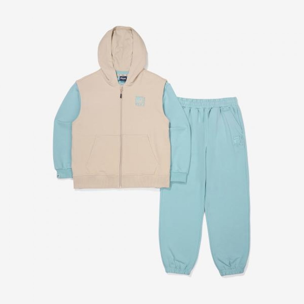 FILA キッズ エッセンシャル フードベスト 上下セット (FK2FSF3202X_DMI)