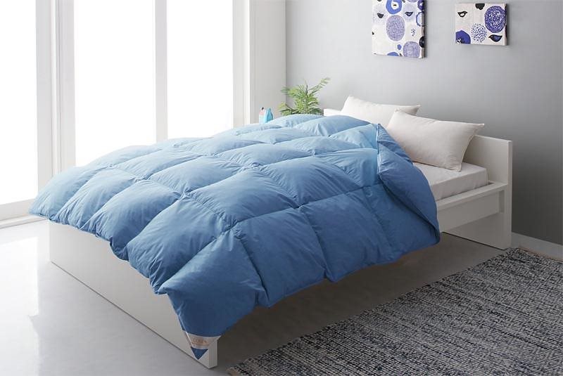新20色羽根掛け布団 ダブル アースブルー 10,233円