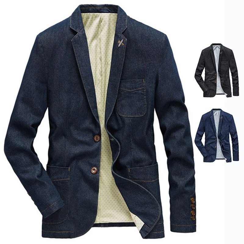 テーラードジャケット デニム メンビジネス デニムジャケット 紳士服 ジージャン 高品質 ヴィンテージ ジャケット カジュアル コート アウター