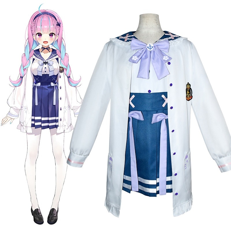 バーチャルアンカー Vtuber 湊あくあ 正規サーバー Jk セーラーゲーム アニメ コスプレ衣装 女装