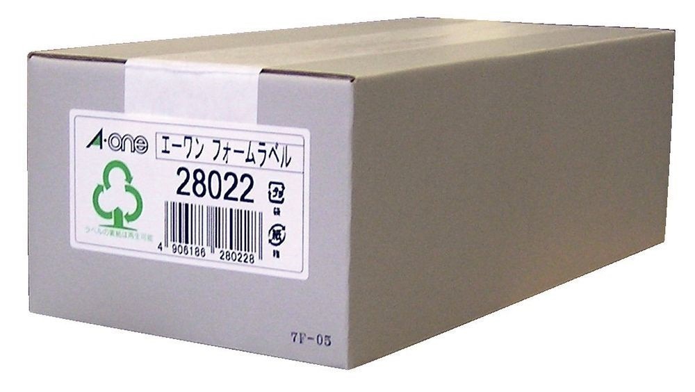 コンピュータフォームラベル 5面 500枚 28022