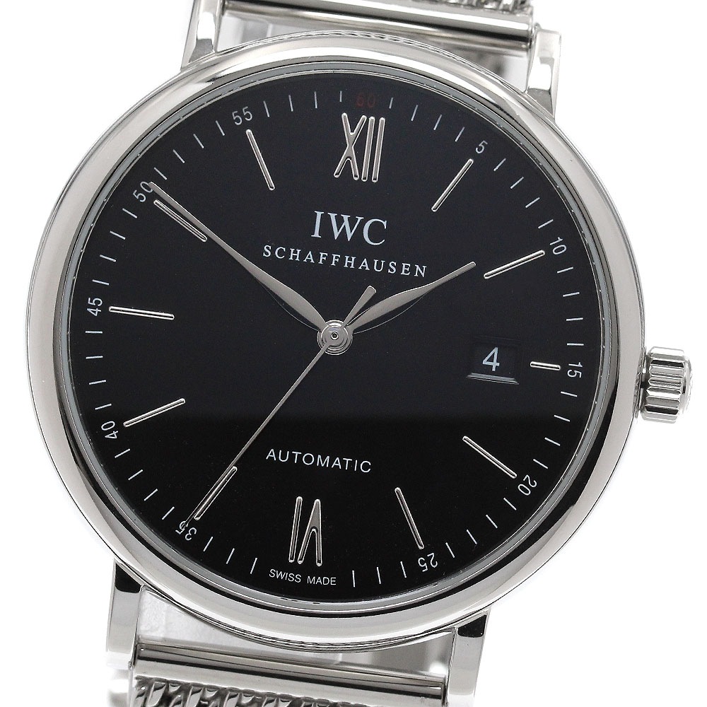 IWC IWC SCHAFFHAUSEN IW356506 ポートフィノ デイト 自動巻き メンズ 良品 保証書付き_958864【中古】