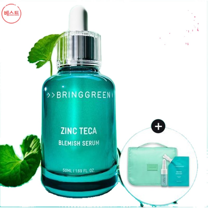 韓国コスメ3日集中ケア ジンクテカトラブルセラム 50mL + リフィル25mL + ティーツリーアクティベーター 2g美容液