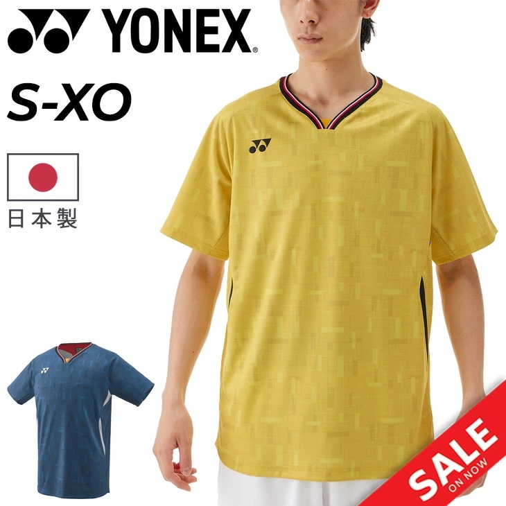 メンズ ゲームシャツ（フィットスタイル）半袖シャツ バドミントンウェア 男性用 スポーツウェア 和柄 半袖トップス テニス ソフトテニス ブランド 日本製 アパレル メンズウエア/10700